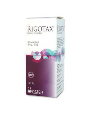 Rigotax jarabe 5mg/5mL x 60 mL
