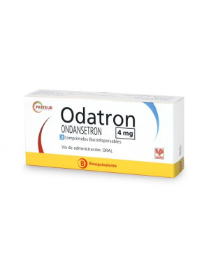 Odatron 4 mg x 2 comprimidos Buco Dispersables