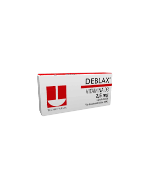 Deblax 2.5 Mg 1 Capsula Blanda Vitamina D Tecnofarma