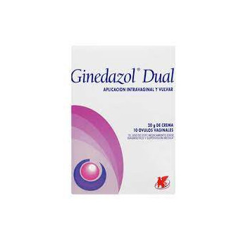 Ginedazol Dual 20 G de crema / 10 Ovulos