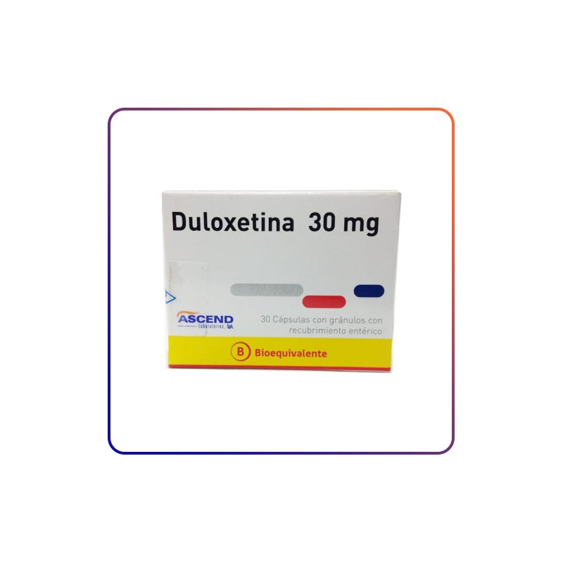 Duloxetina 30 mg 30 cápsulas