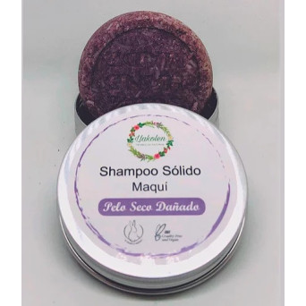 Shampoo Solido Pelo Seco Dañado 80 gr Llakolen