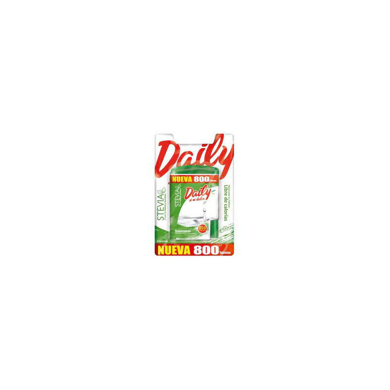 Daily Endulzante Stevia 800 tabletas