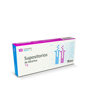 Supositorios Infantiles de Glicerina 1 gr x 20