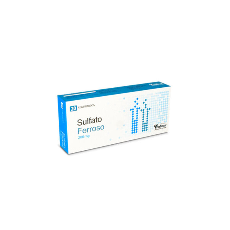 Sulfato Ferroso 200 mg x 20 comp