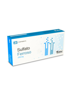 Sulfato Ferroso 200 mg x 20 comp