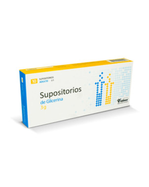 Supositorios Adulto de Glicerina 3 grs.
