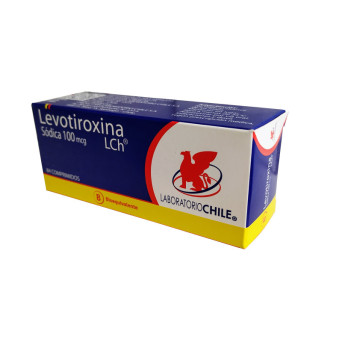 Levotiroxina 100 mcg 84 comp Lab Chile   VENCE 08/2026   STOCK 1