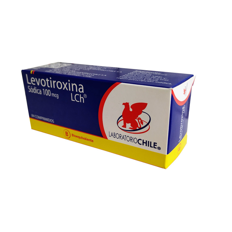 Levotiroxina 100 mcg 84 comp Lab Chile   VENCE 08/2026   STOCK 1