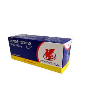 Levotiroxina 100 mcg 84 comp Lab Chile   VENCE 08/2026   STOCK 1