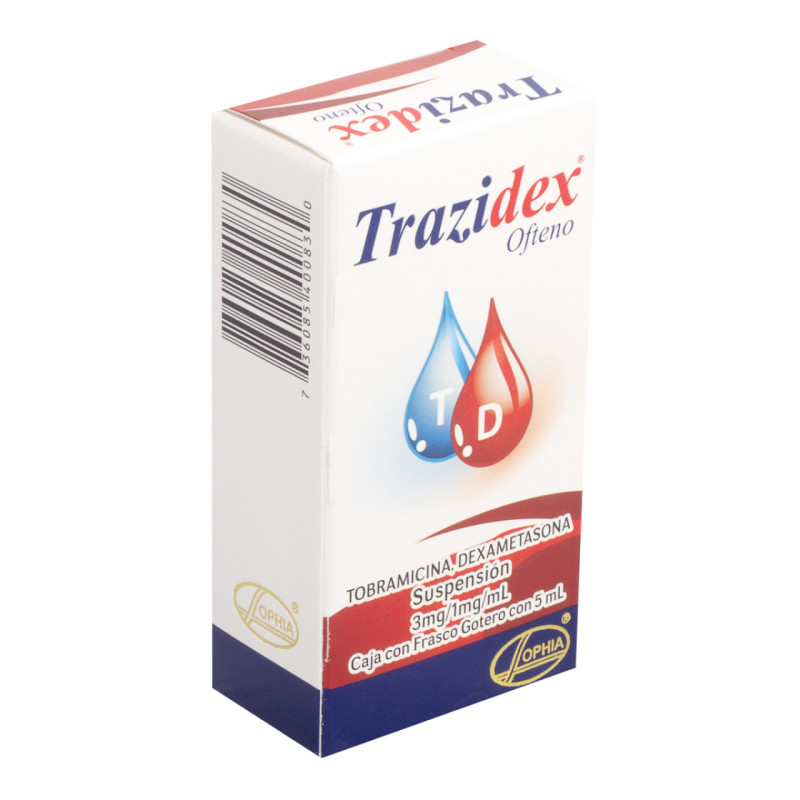 Trazidex Ofteno Tobramicina 0.3% Suspension Oftalmica 5 mL
