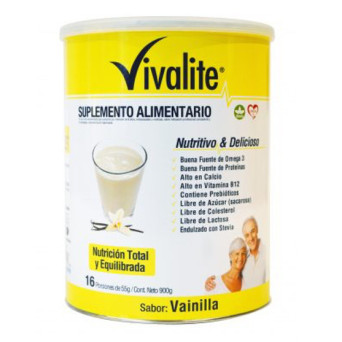 Vivalite Suplemento Sabor Vainilla 900 Gr