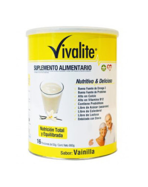 Vivalite Suplemento Sabor Vainilla 900 Gr