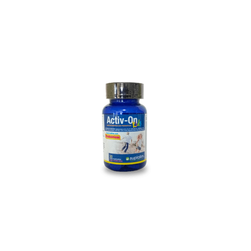 Activ On Kids multivitamínico con Probióticos x 30 comp masticables