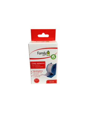 Family Set Cinta Adhesiva Tipo Plástico 1.25cm x 9.1 m Con Dispensador