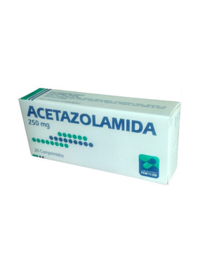 Acetazolamida 250 mg. 20 comp.