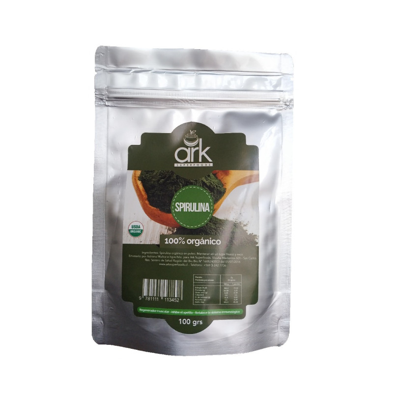 Spirulina 100 % Organico 100 Gr Ark
