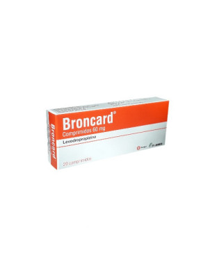 Broncard 60 mg x 20 comprimidos