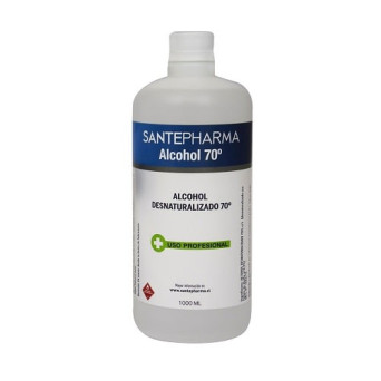 Alcohol 70° Desnaturalizado 1 Litro Santepharma