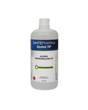 Alcohol 70° Desnaturalizado 1 Litro Santepharma