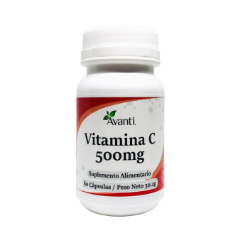 Vitamina C 500 mg. 60 cáps. Avanti