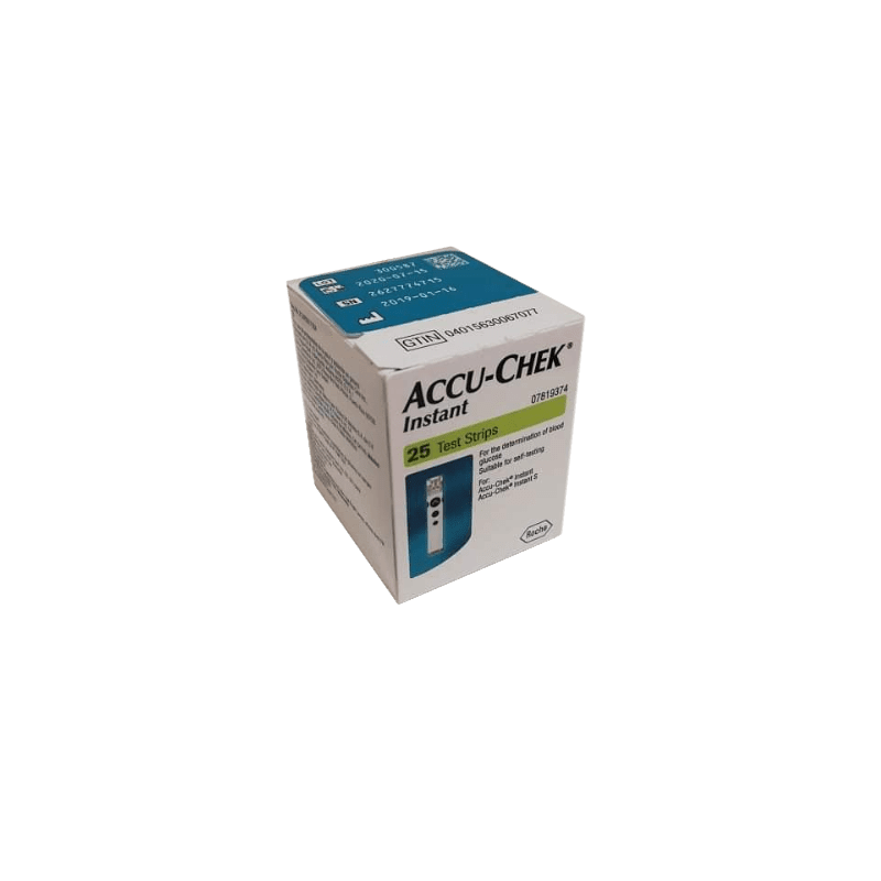 Accu-Chek Instant 25 Tiras Reactivas   VENCE 24/08/2026   STOCK 2