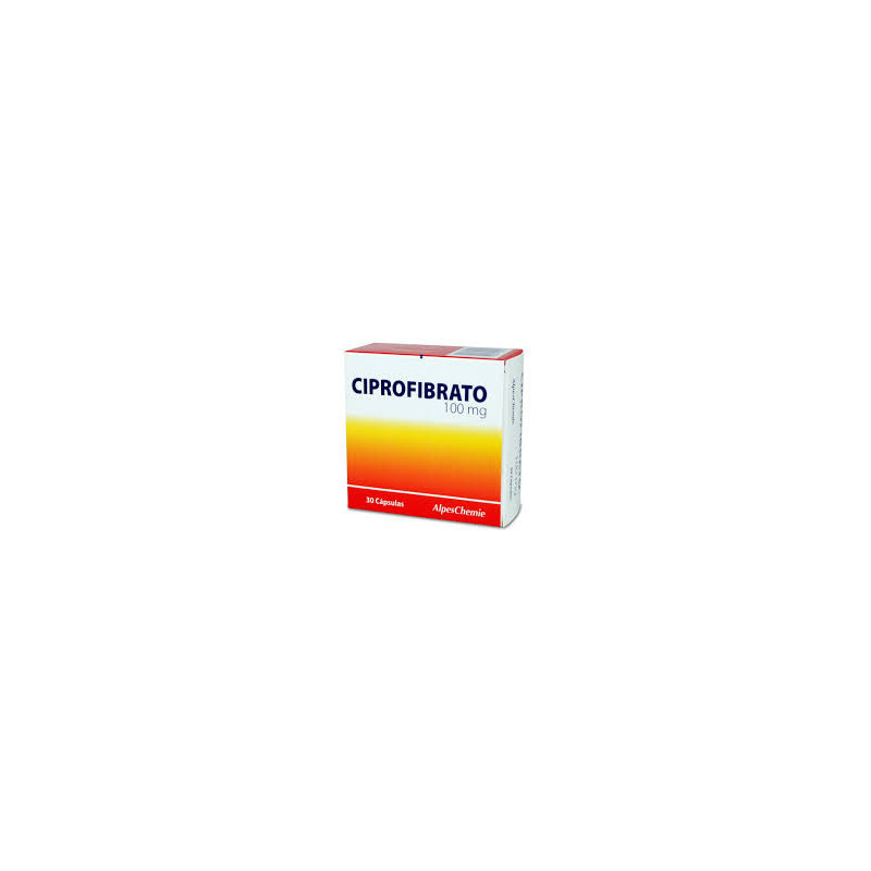 Ciprofibrato 100 mg 30 cápsulas