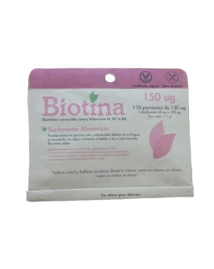 Biotina 150 ug 110 porciones Dulzura Natural