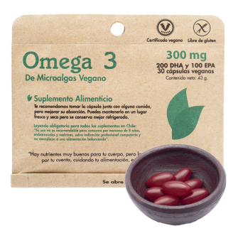 Omega 3 de microalgas Vegano 30 capsulas Dulzura Natural