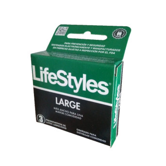 LifeStyle Preservativo Large 3 Unidades