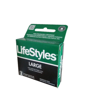 LifeStyle Preservativo Large 3 Unidades