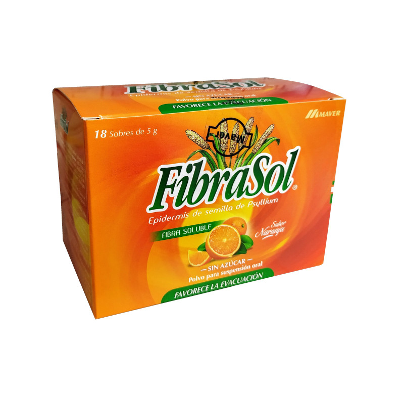 Fibrasol 18 Sobres De 5 G Lab Maver