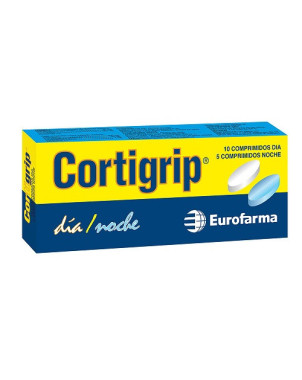 Cortigrip Dia y Noche 15 Comprimidos