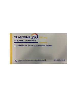 Glafornil XR 500 mg 30 comprimidos de Liberacion Prolongada