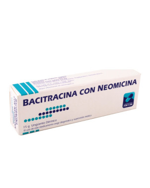 Bacitracina con Neomicina unguento x 15 g