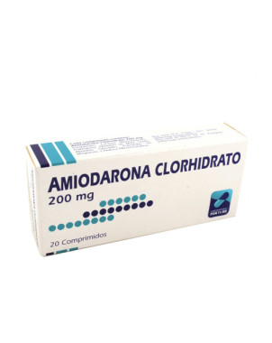 Amiodarona Clorhidrato 200 mg x 20 comp