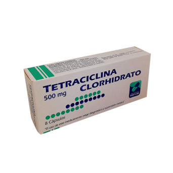 Tetraciclina 500 mg x 8 cáps