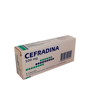 Cefradina 500 mg x 8 cáps