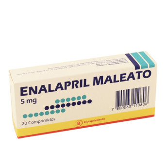 Enalapril 5 Mg 20 Comprimidos