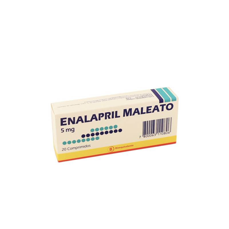 Enalapril 5 Mg 20 Comprimidos