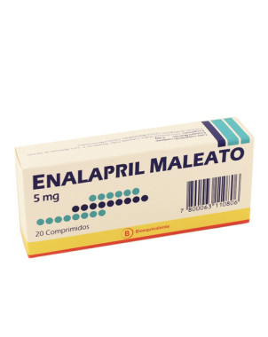 Enalapril 5 Mg 20 Comprimidos