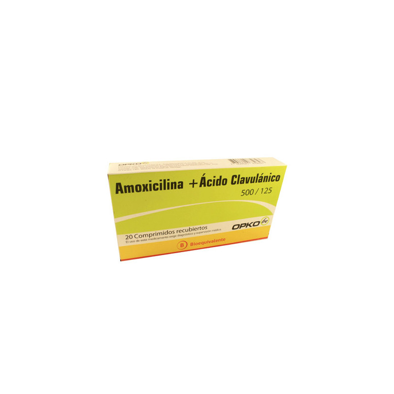 Amoxicilina+Ácido Clavulánico 500/125 mg x 20 (opko)