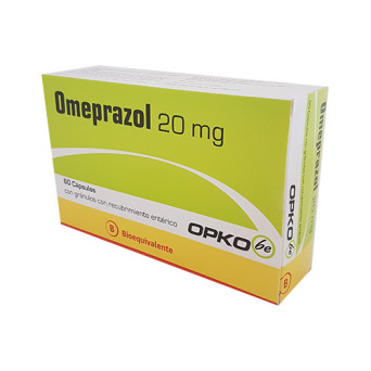 Omeprazol 20 mg x 60 Capsulas Opko