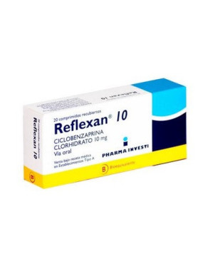 Reflexan 10 mg 20 comprimidos