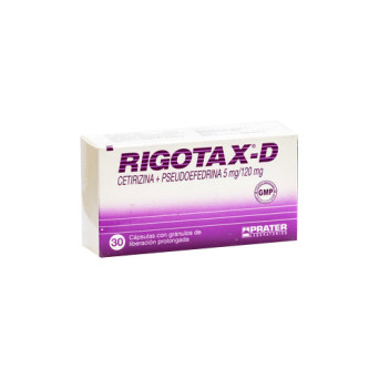 Rigotax D 30 capsulas de Liberacion Prolongada