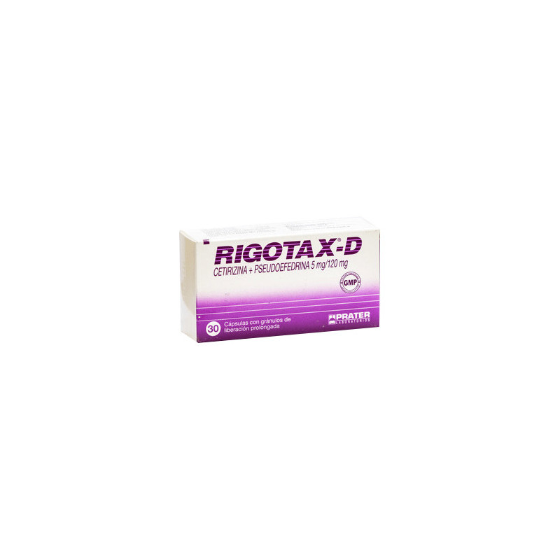 Rigotax D 30 capsulas de Liberacion Prolongada