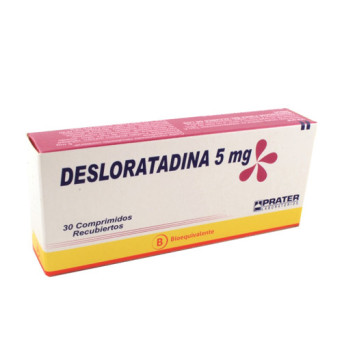 Desloratadina 5 Mg 30 Comprimidos Prater