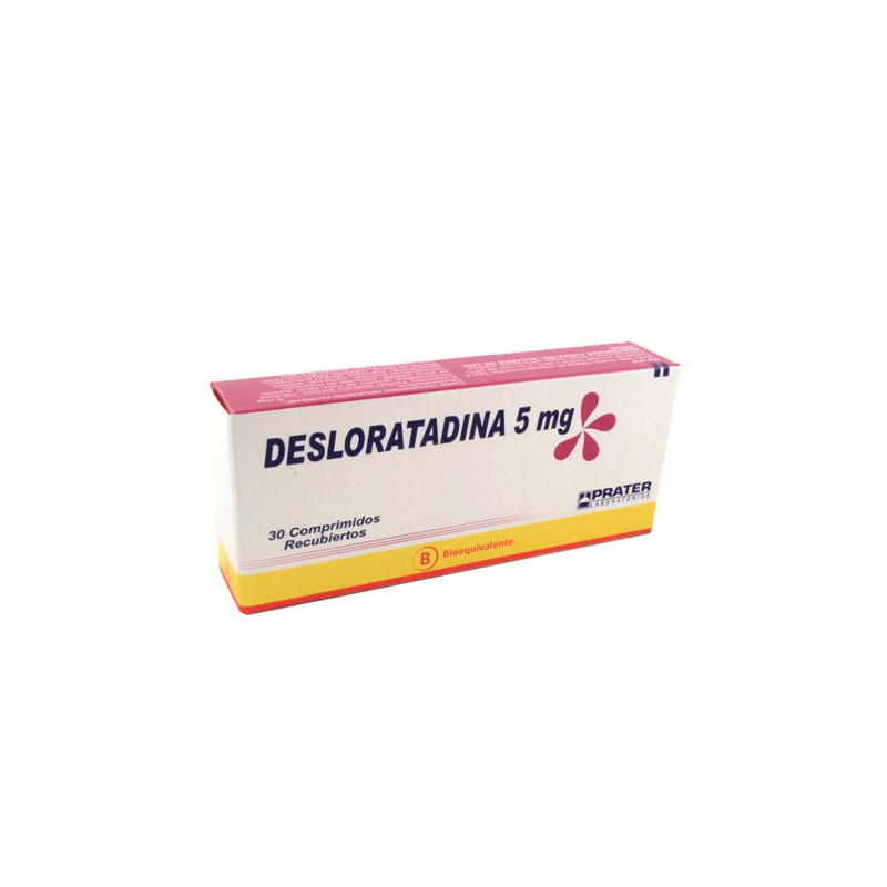 Desloratadina 5 Mg 30 Comprimidos Prater