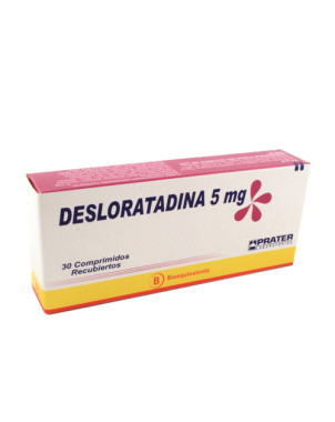 Desloratadina 5 Mg 30 Comprimidos Prater