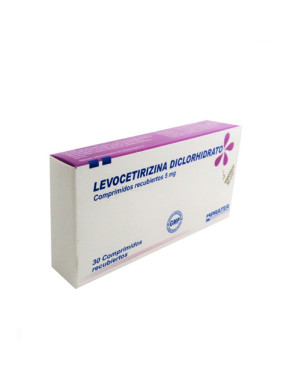 Levocetirizina comprimidos 5 mg x 30